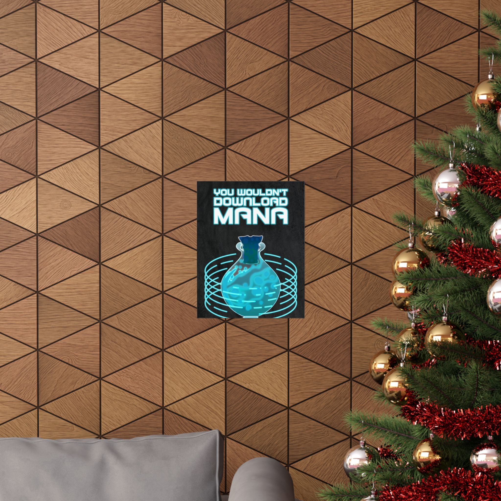 You Wouldn't Download MANA - Gaming Potion Art Print Poster - Premium Matte Finish