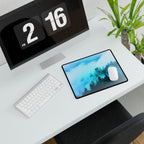 Misty Blue Mountain Fog Mouse Pad - Landscape Desk Mat