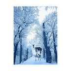 Cosmic Deer Poster - Celestial Animal Art Print