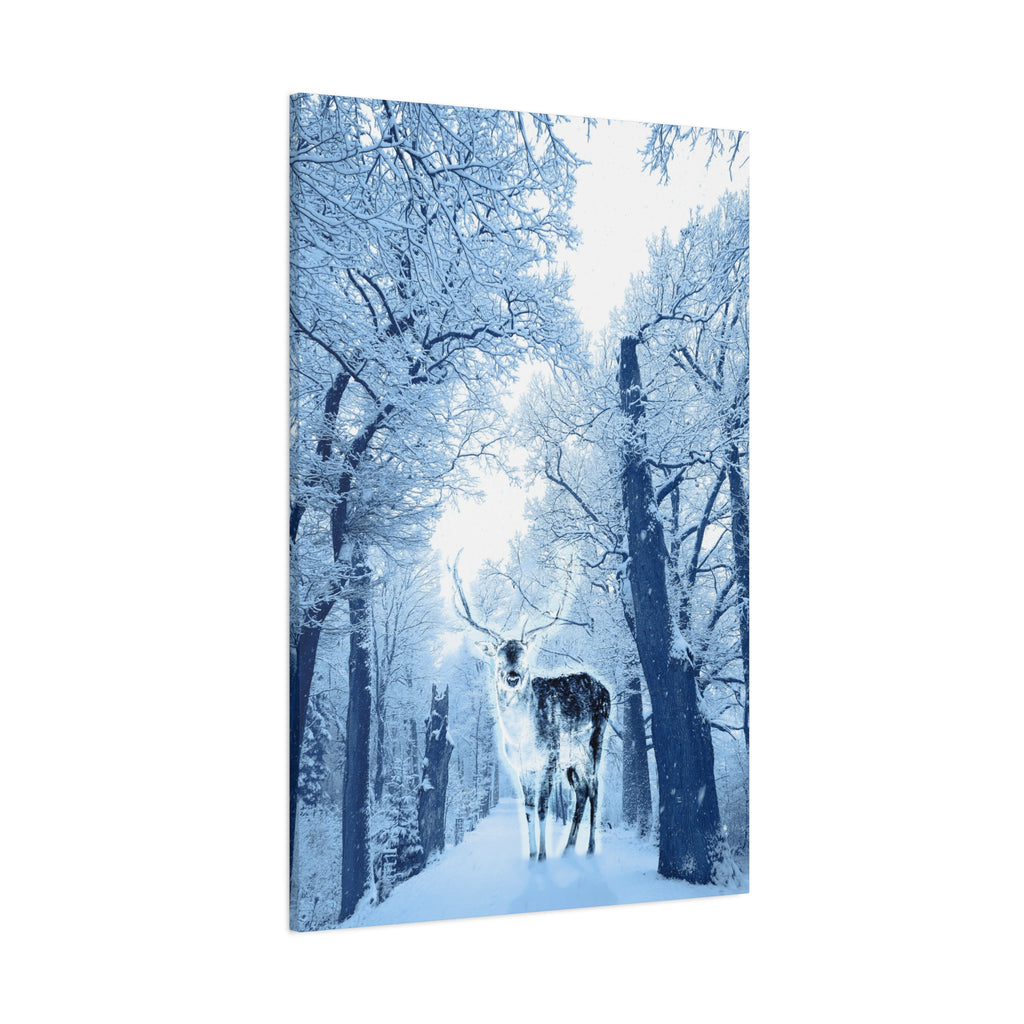 Cosmic Deer Canvas Wall Art - Celestial Animal Decor