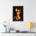 Phoenix Fire Framed Poster - Mythical Fire Bird Wall Art