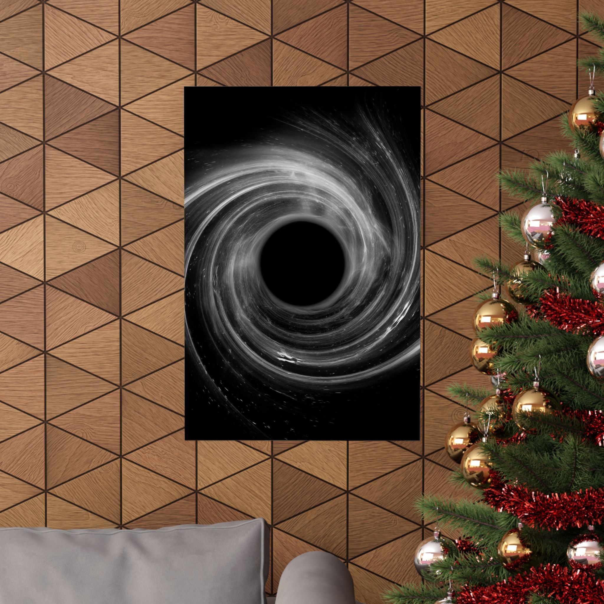 Black Hole Poster Print - Cosmic Deep Space Art
