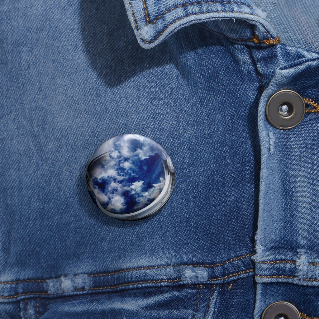 Astronaut Nebula Pin - Cosmic Space Art Button
