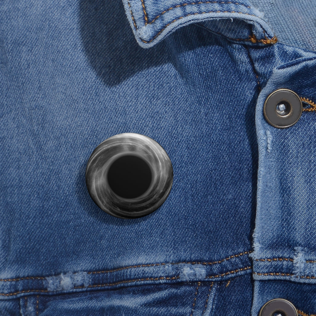Deep Space Black Hole Pin - Cosmic Art Button