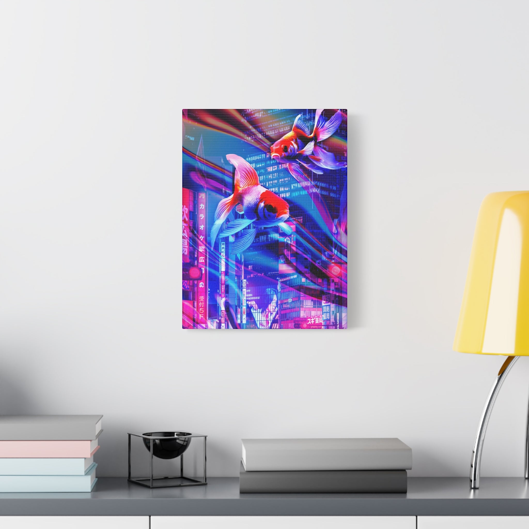 Japanese City Punk Special Edition Canvas Wall Art - Neon Japan Street