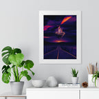 Stunning Abandoned Desert City Framed Vertical Poster - Premium Matte Art for Home Decor