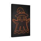 Cute Ghost Canvas Wall Art - Halloween Kids Room Decor