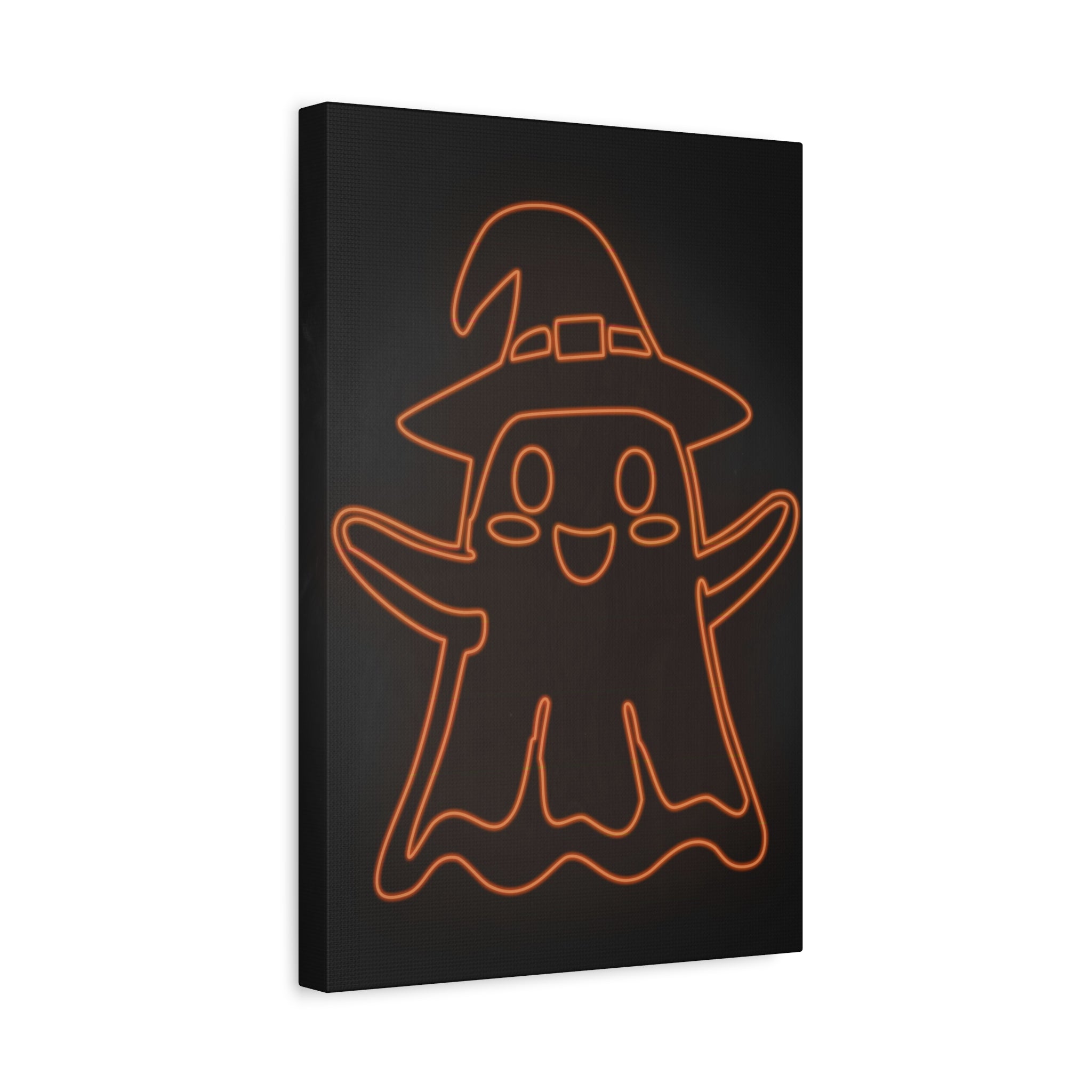 Cute Ghost Canvas Wall Art - Halloween Kids Room Decor