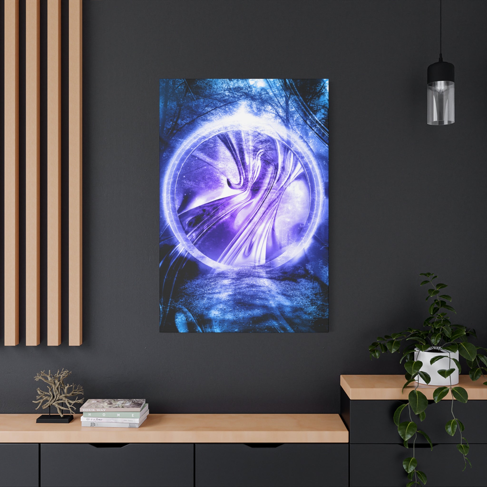 Lost Forest Magic Portal Canvas Art - Enchanted Mystical Woodland Decor