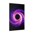 Neon Wave Horizon Canvas Wall Art - Retro 80s Cyberpunk Sunset