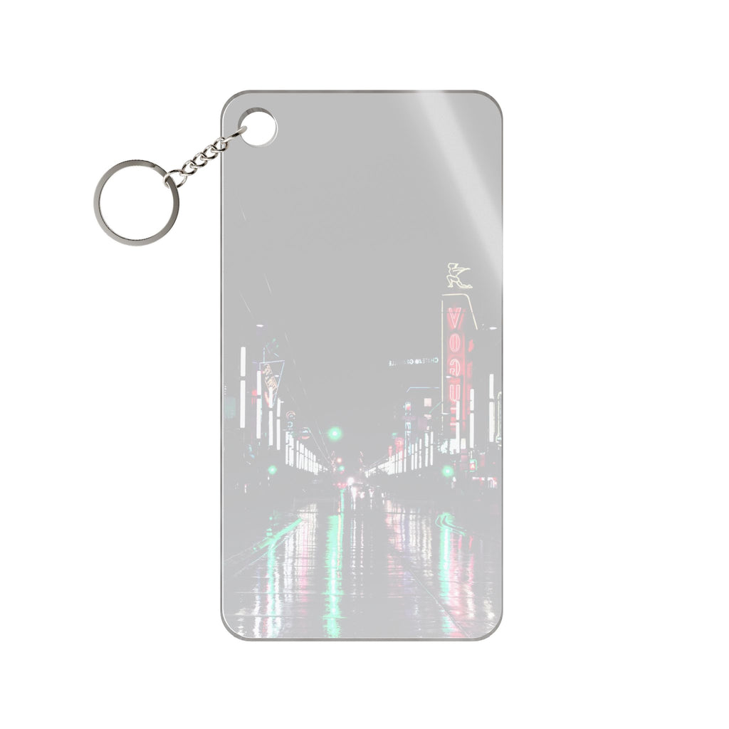 Cyberpunk Slick Street Keychain - Neon Alley Acrylic Charm