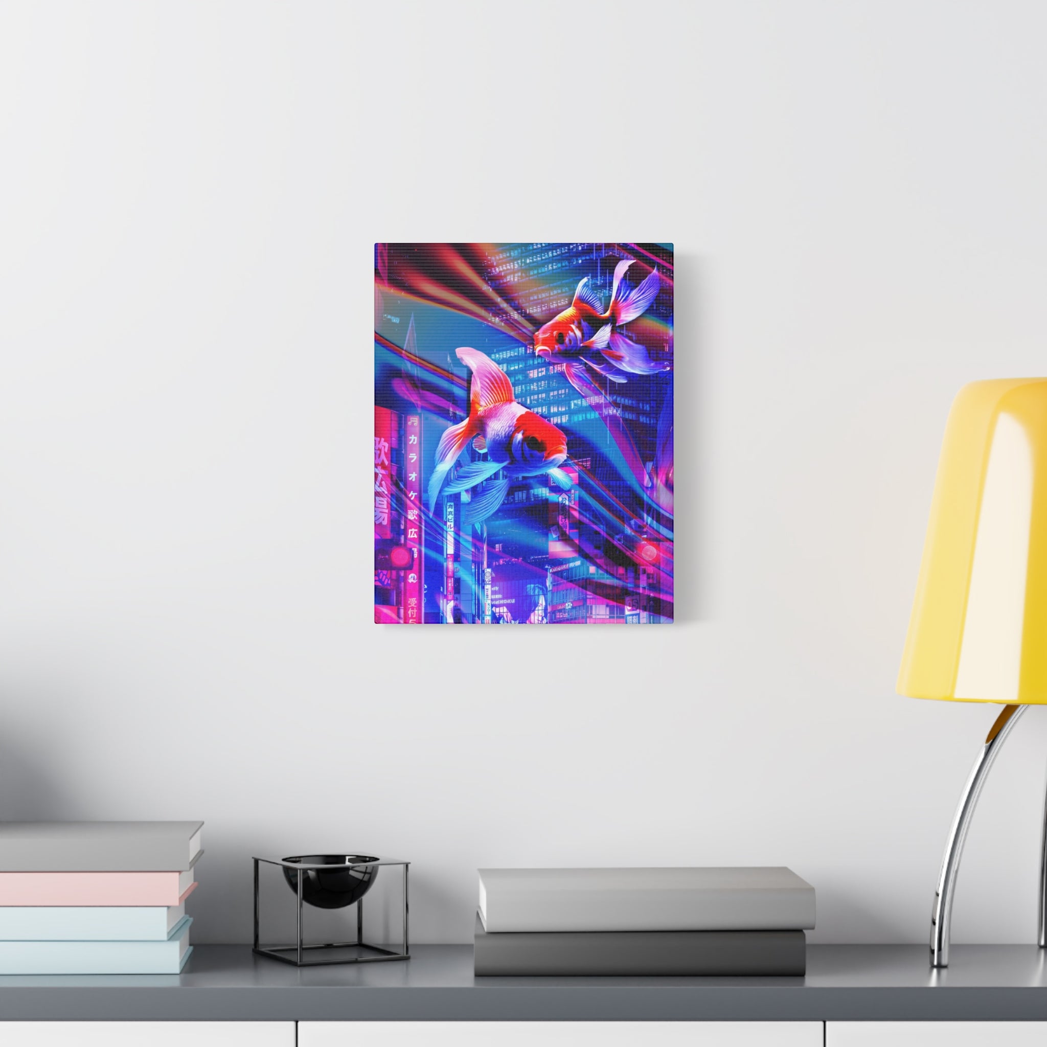 Japanese City Punk Special Edition Canvas Wall Art - Neon Japan Street