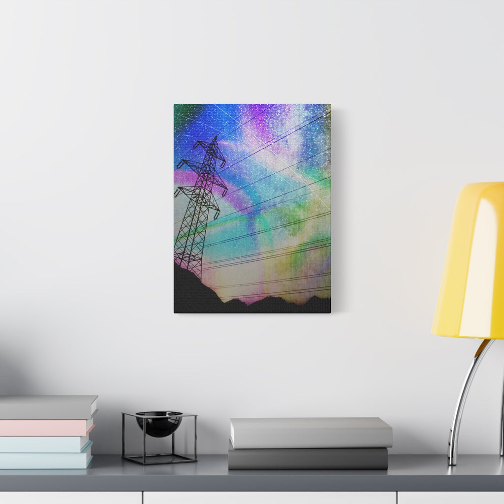 Solar Storm Canvas Wall Art - Vibrant Abstract Nebula Decor