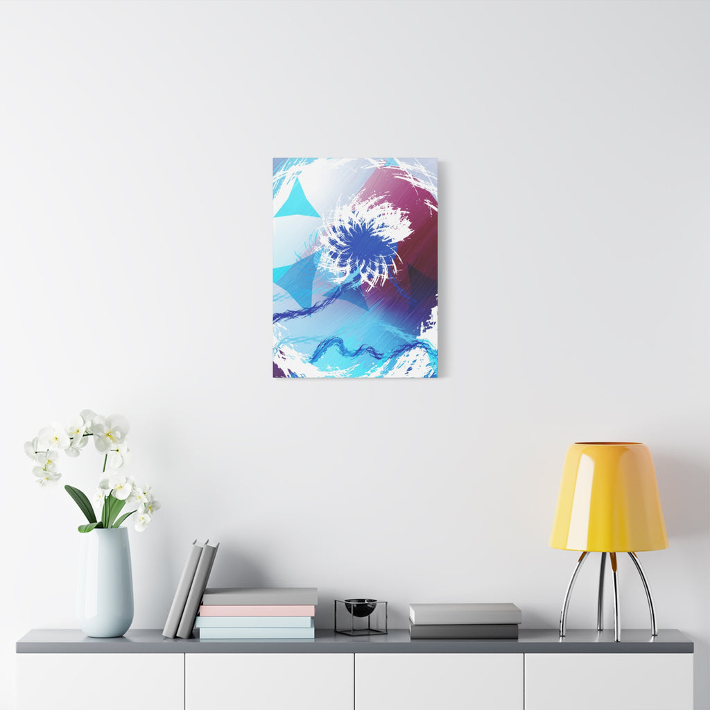 Geometry Portal Canvas Wall Art - Abstract Geometric Sci-Fi Decor