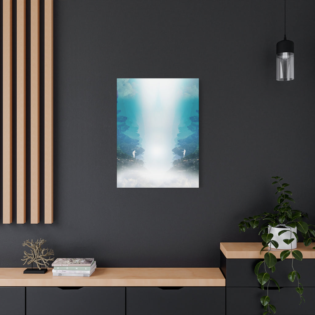 Lost Lovers Canvas Wall Art - Couple Surreal Landscape Decor