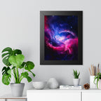 Light Nebula Framed Poster - Cosmic Cloud Space Wall Art