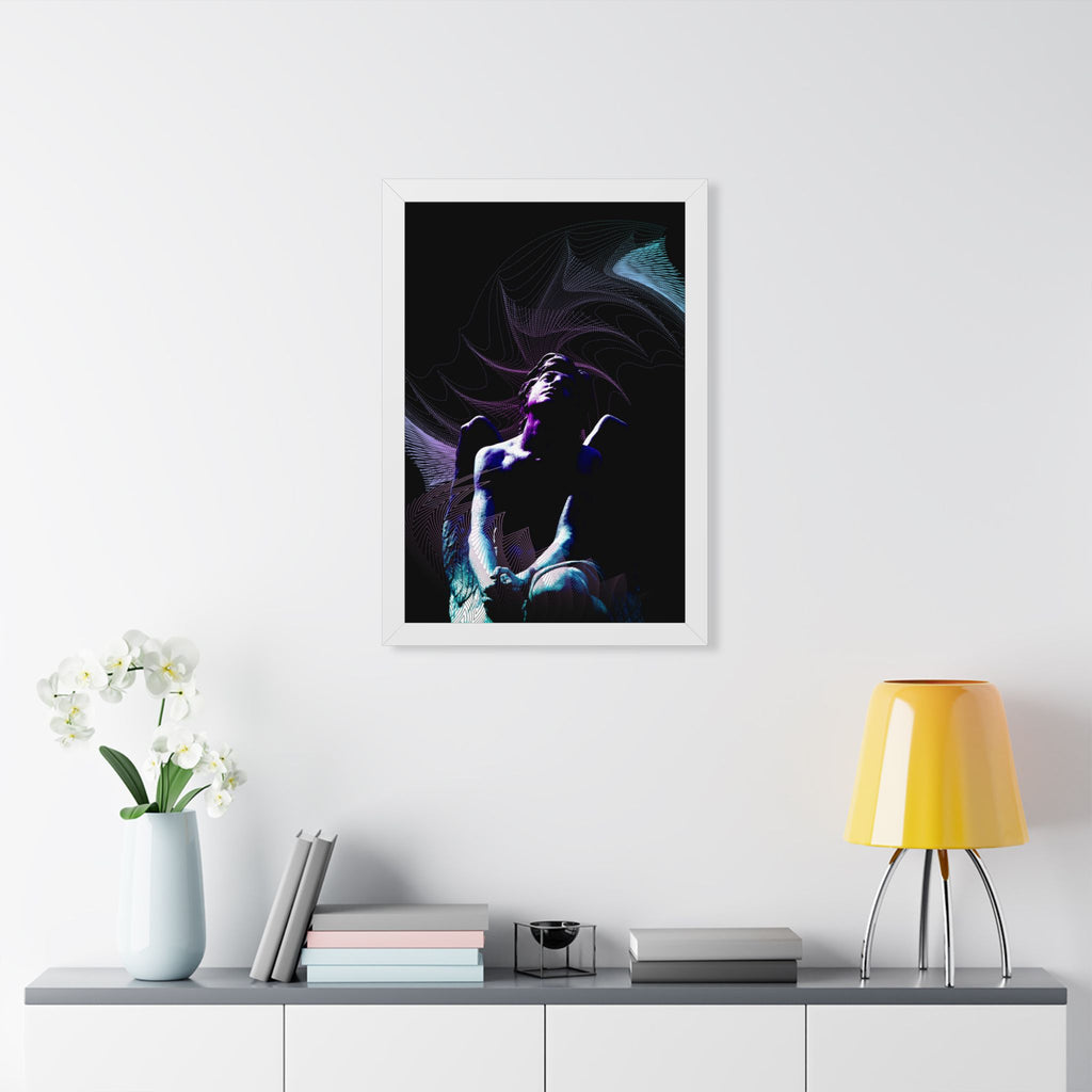 Skybound Framed Poster - Surreal Dreamy Cloudscape Wall Art