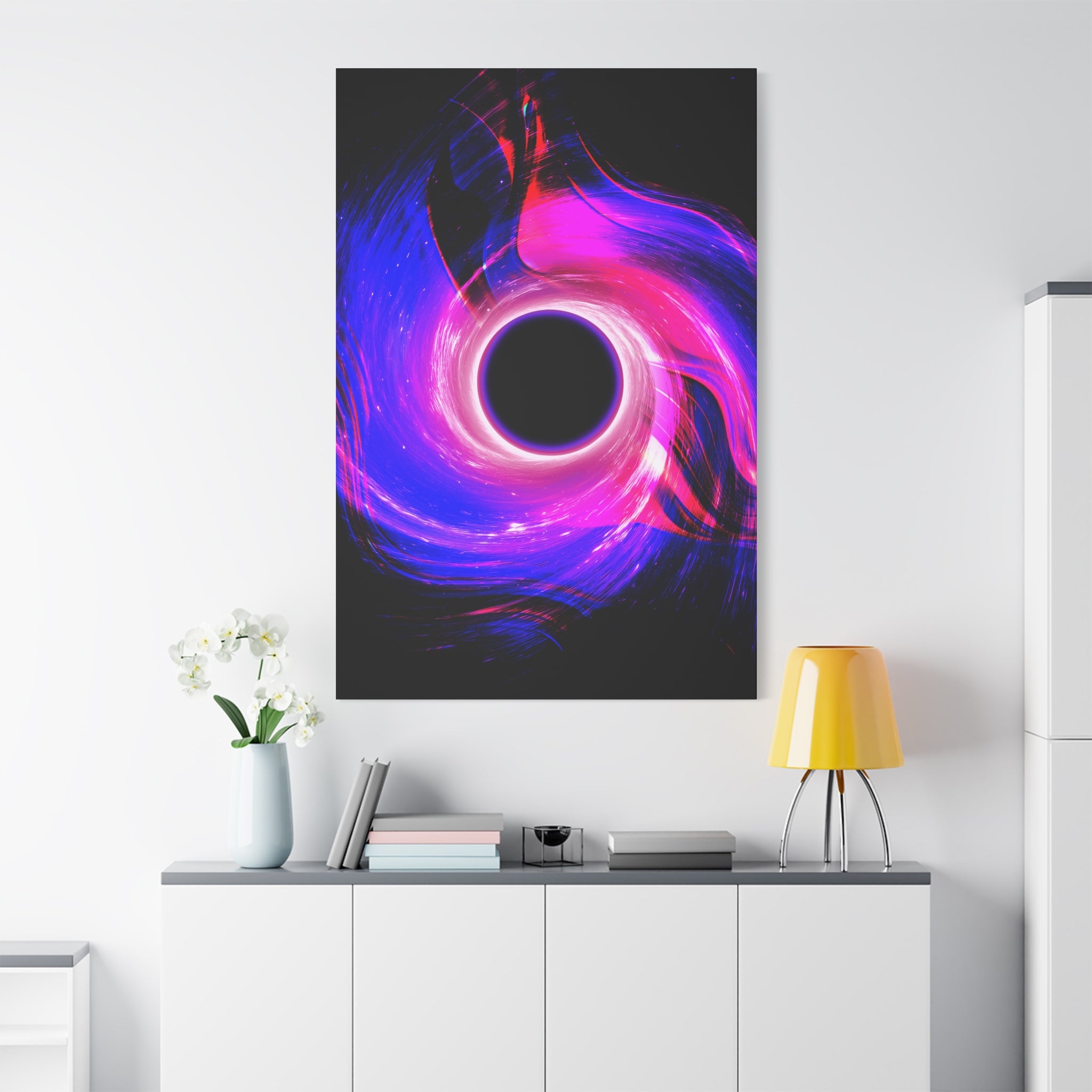 Neon Wave Horizon Canvas Wall Art - Special Edition Retro 80s Sunset