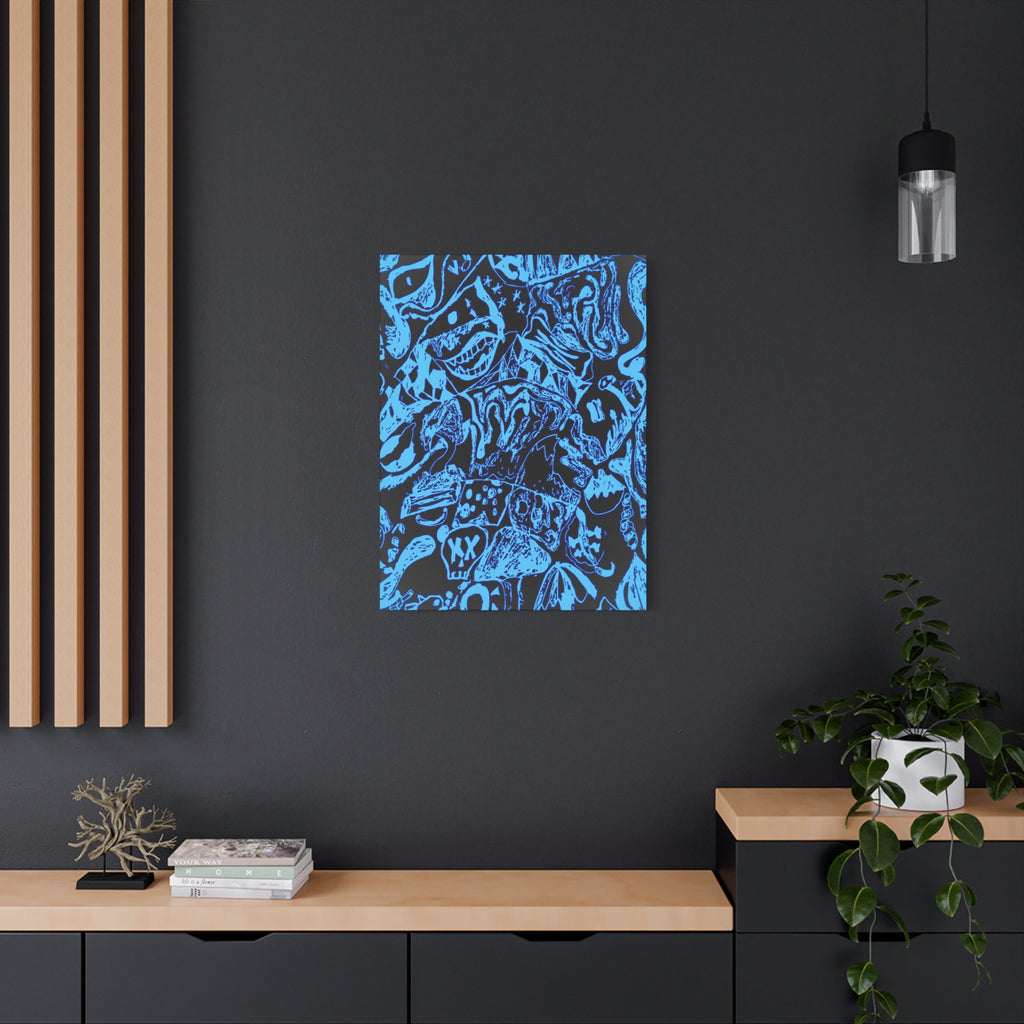 Doodles of a Lost Mind Canvas Art - Psychedelic Abstract Mindscape