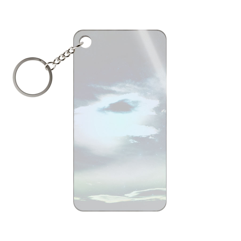 Sunset Space Mountains Acrylic Charm Keychain