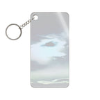 Sunset Space Mountains Acrylic Charm Keychain