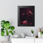 Red Mountain Lake Framed Poster - Nature Landscape Wall Art