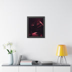 Red Mountain Lake Framed Poster - Nature Landscape Wall Art