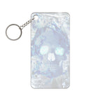 Blue Flame Skull Keychain - Gothic Fire Acrylic Charm