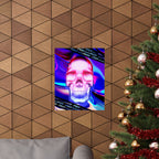 Free Your Mind Skull Poster - Psychedelic Skeleton Art Print
