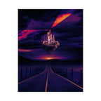 Abandoned Desert City Poster - Dystopian Sci-Fi Art Print