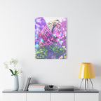Vibrant Roaring Leopard Matte Canvas Wall Art