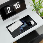 Mystical Blue Raven Mouse Pad - Crow Bird Desk Mat