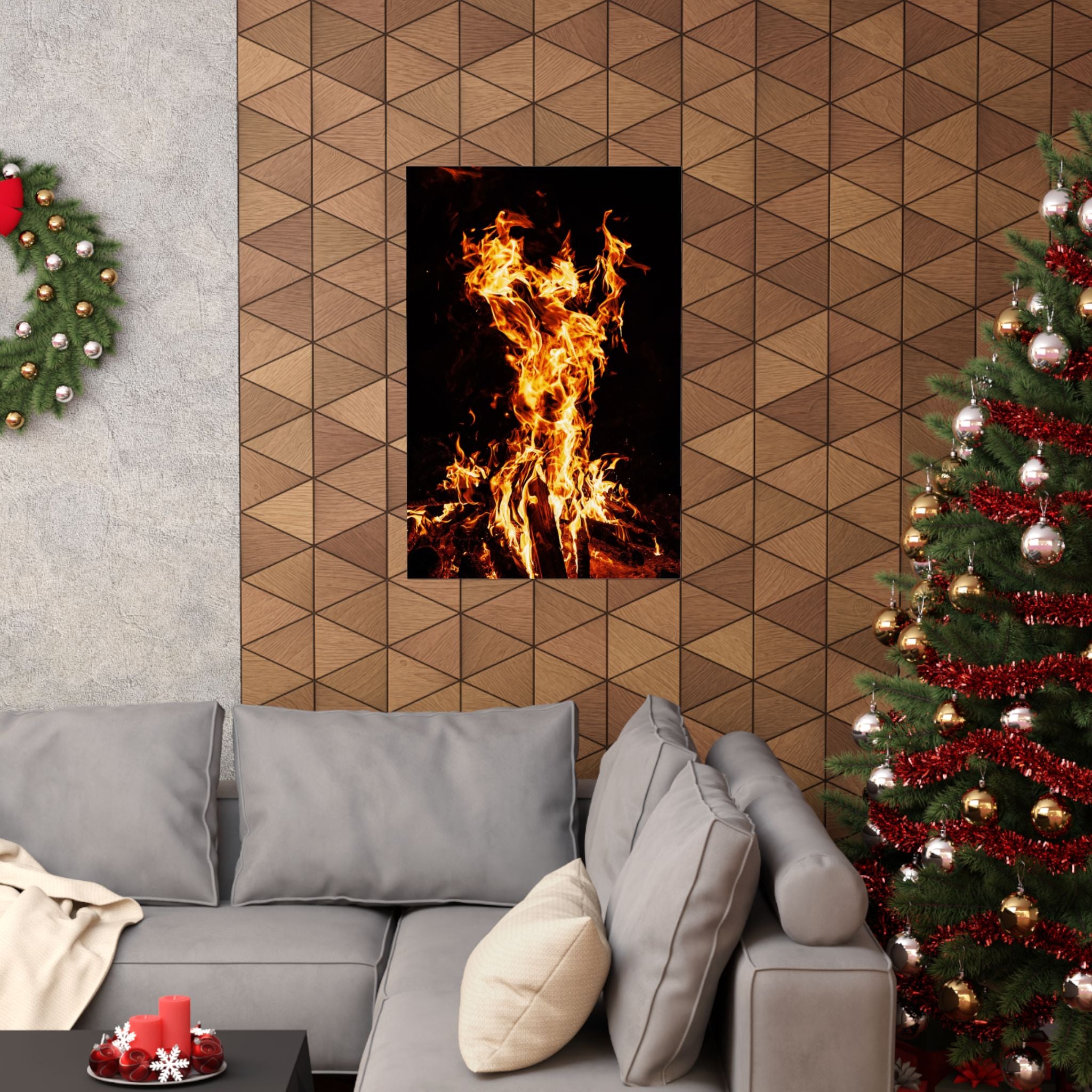 Phoenix Fire Poster Print - Mythical Fire Bird Art