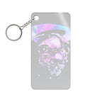 Melted Skeleton Skulls Keychain - Cosmic Skull Acrylic Charm