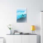 Blue Mountain Fog Canvas Art - Tranquil Blue Ridge Decor