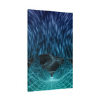Cyber Wave Escape Canvas Print - Retro Futurism Vaporwave Decor