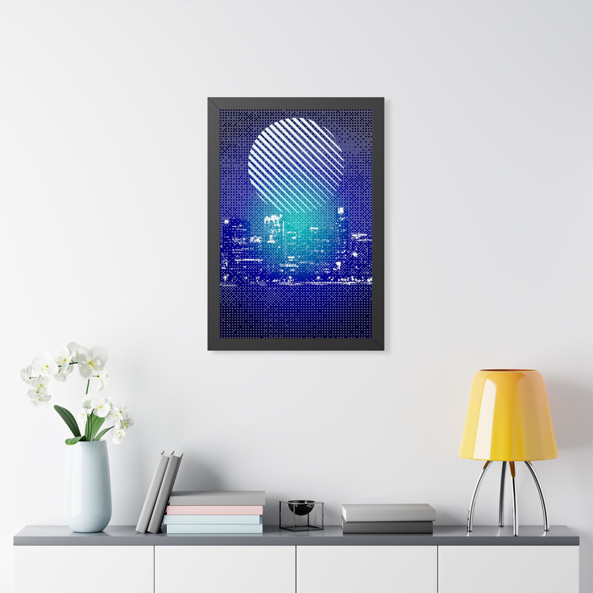 Chicago Cityscape Framed Poster - Skyline Wall Art