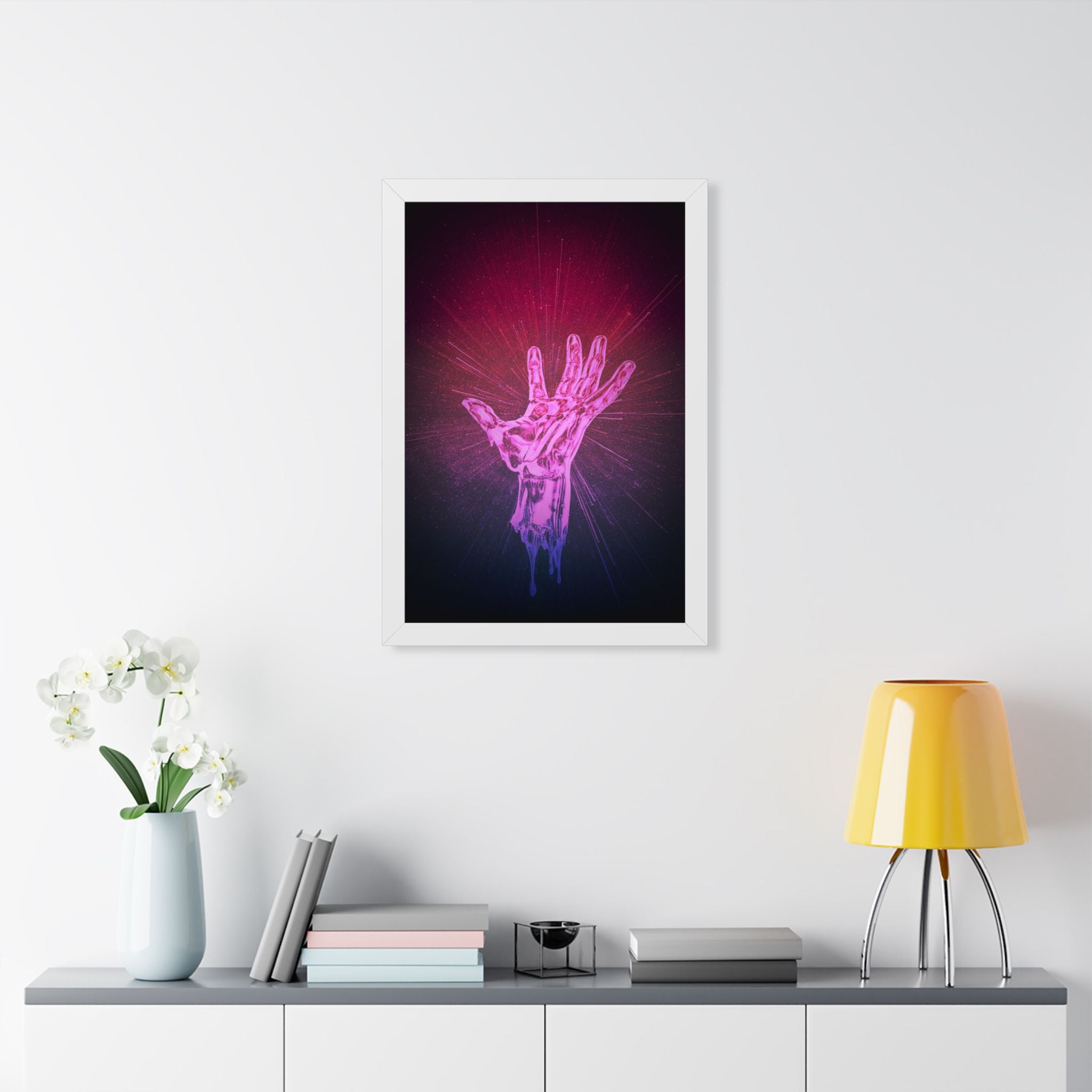 Hand of the Stars Poster - Cosmic Energy Celestial Art Print