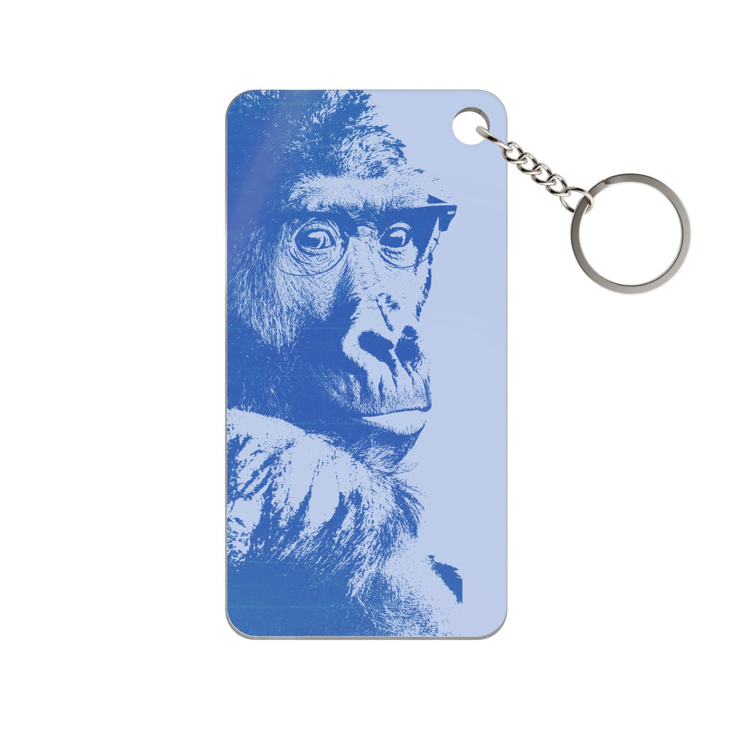 Educated Gorilla Keychain - Abstract Animal Acrylic Charm