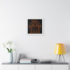 Cute Ghost Framed Poster - Halloween Kids Room Wall Art
