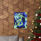 Stone Angel Vaporwave Matte Poster Print