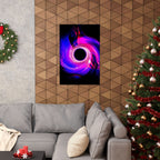 Purple Pink Wormhole Poster - Special Edition Cosmic Vortex Art