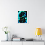 Grunge Paint Blast Framed Poster - Splatter Astronaut Wall Art