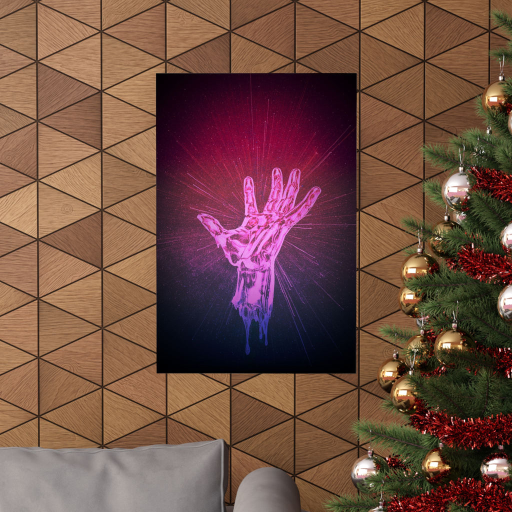 Hand of the Stars Poster Print - Celestial Cosmic Art