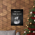 Enjoy the Vibe Poster - Aesthetic Typography Art Print