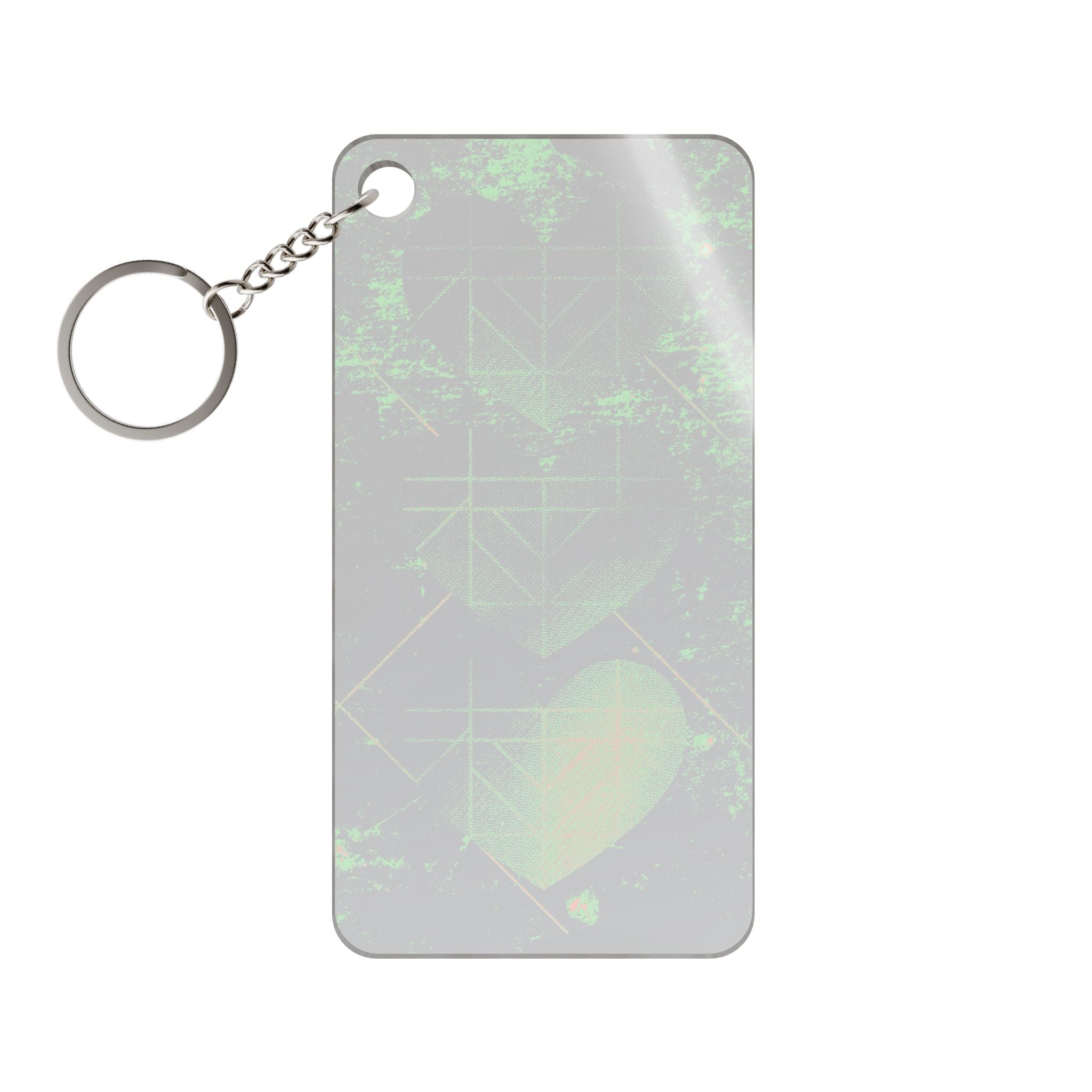 Retro Three Hearts Keychain - Level One 8-Bit Gamer Acrylic Charm