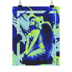 Stone Angel Vaporwave Matte Poster Print