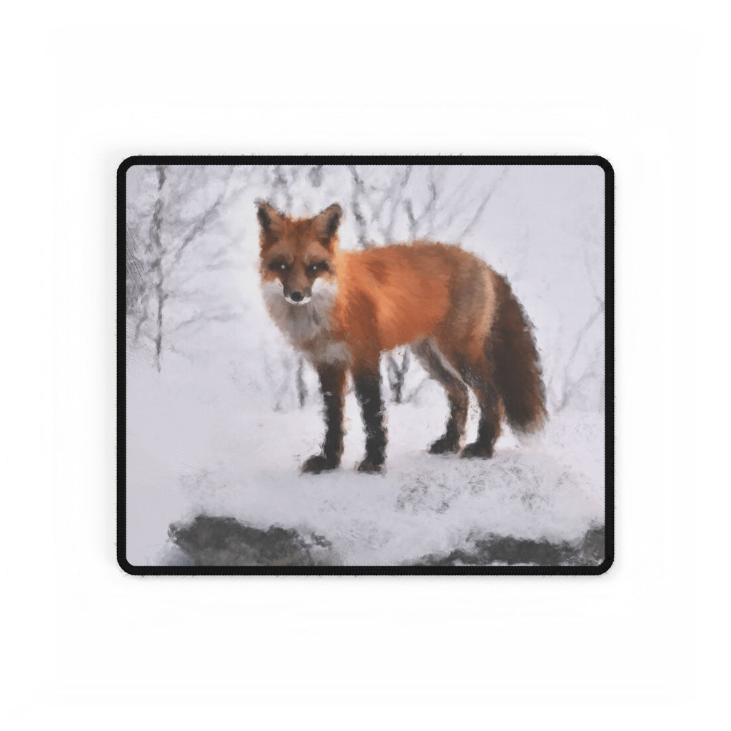 Fox Spirit Mouse Pad - Mystical Forest Animal Desk Mat