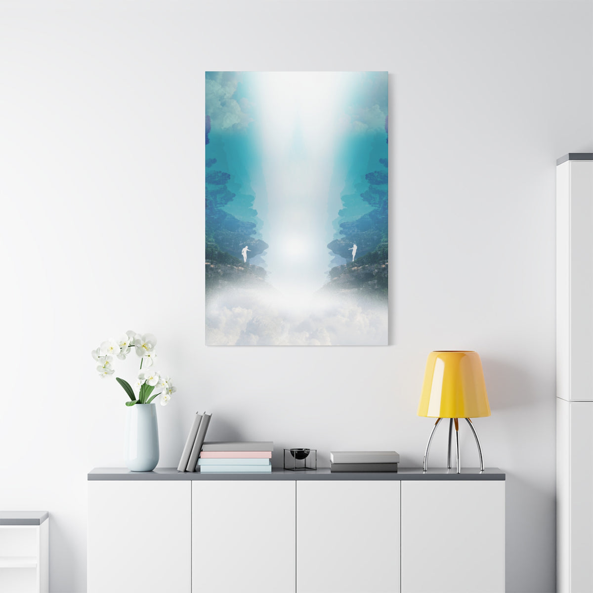 Lost Lovers Canvas Wall Art - Couple Surreal Landscape Decor