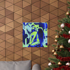 Stone Angel Vaporwave Matte Poster Print